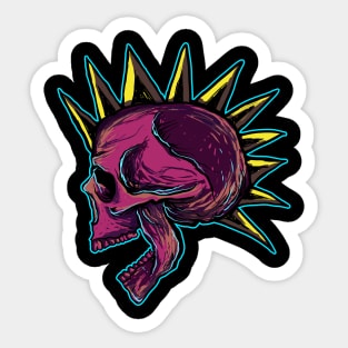 Skull Punk Sticker